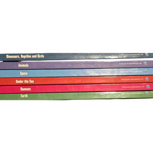 Britannica Science Library 6-Book Set Childrens Hardcover Earth Space Dinosaurs